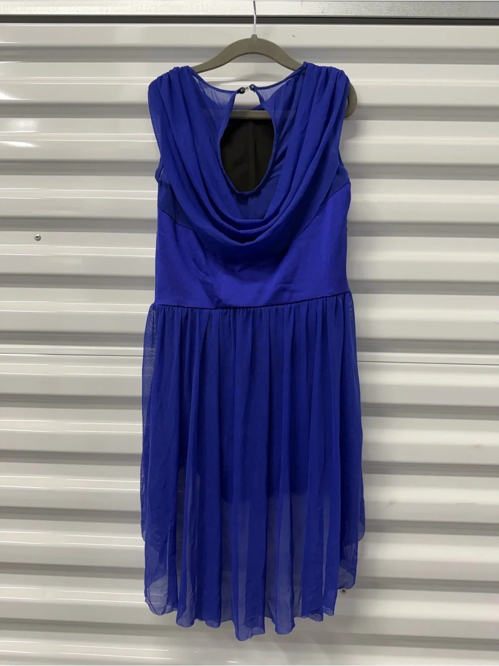 Weissman Royal Blue Girls Dance Costume with Rhinestone Accent